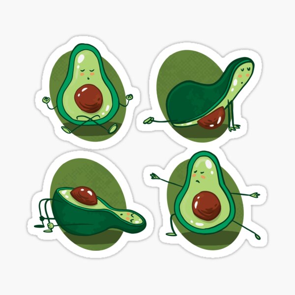 Funny YOGA POSES' Sticker