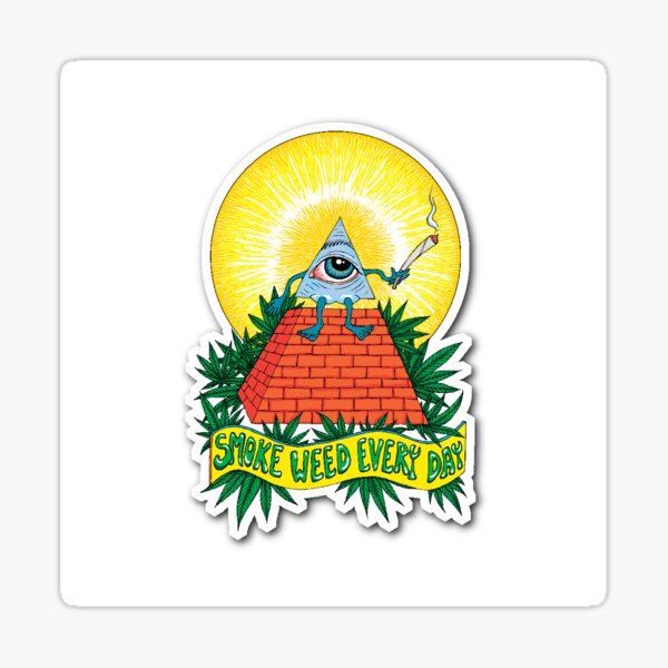 Sticker Smoke Weed Everyday Redbubble