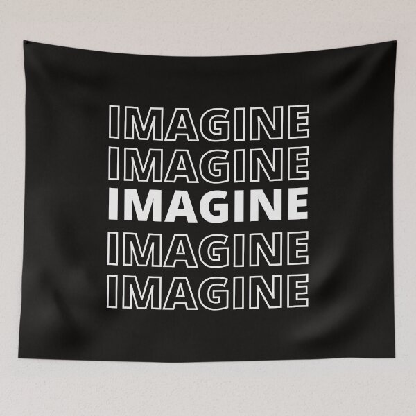 Aperçu de l'œuvre IMAGINE - Typographie inspirante créée et vendue par happyshopg.