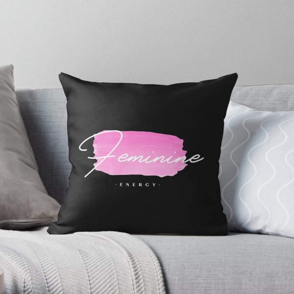 Feminine Energy Minimalist Style Throw Pillow
