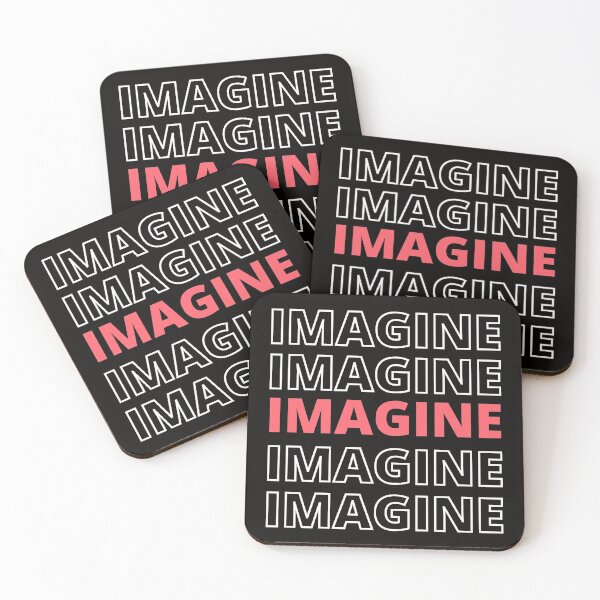 Aperçu de l'œuvre IMAGINE - Typographie inspirante créée et vendue par happyshopg.