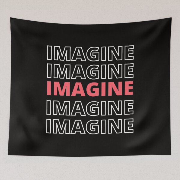 Aperçu de l'œuvre IMAGINE - Typographie inspirante créée et vendue par happyshopg.