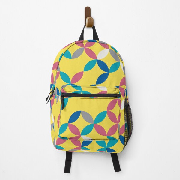Item preview, Geometric floral mosaic in random yellow and gray color palette on a yellow background designed and sold by acidmit.