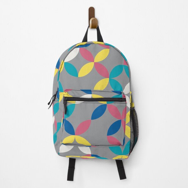 Item preview, Geometric floral mosaic in random yellow and gray color palette on a gray background designed and sold by acidmit.