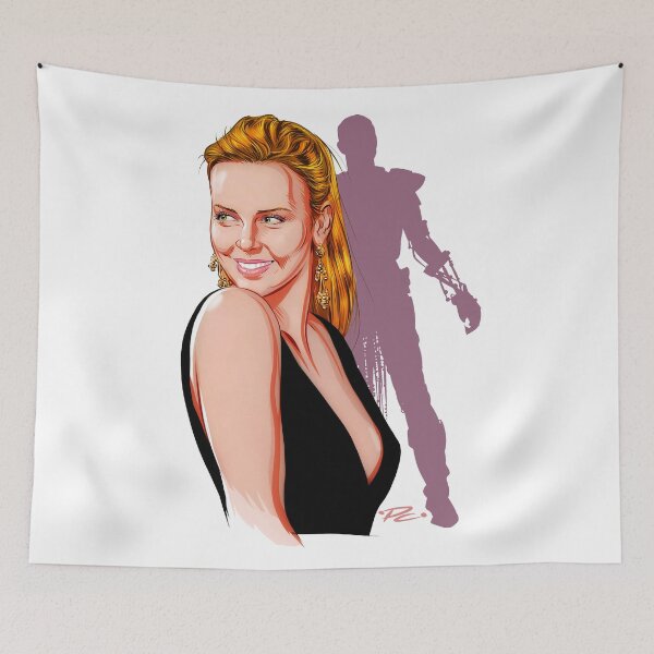 Item preview, Charlize Theron - An illustration by Paul Cemmick designed and sold by TIGERDAVER.