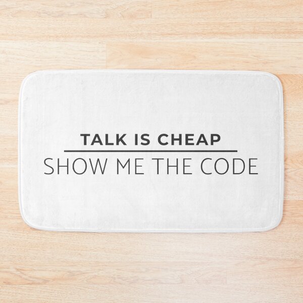 Item preview, Talk is cheap, show me the code designed and sold by GraphitePen.