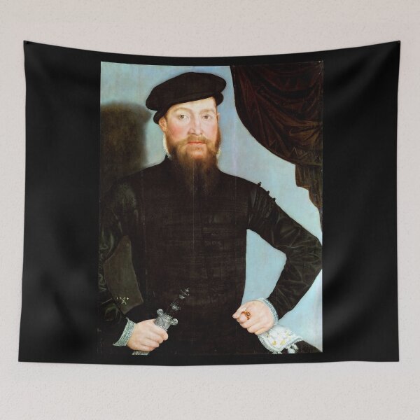 Item preview, Male Portrait - Cranach the Younger - c1564 designed and sold by CrankyOldDude.