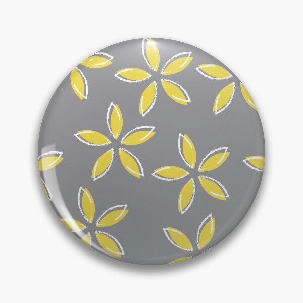 Item preview, Pantone 2021 colours, Ultimate Gray and Illuminating, yellow flowers designed and sold by DEBORAH DEY.