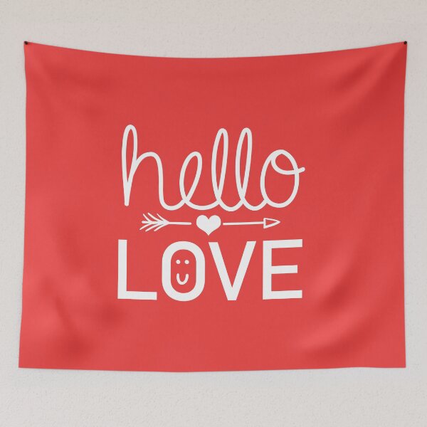 Item preview, Hello Love, Valentine's Day designed and sold by BootsBoots.