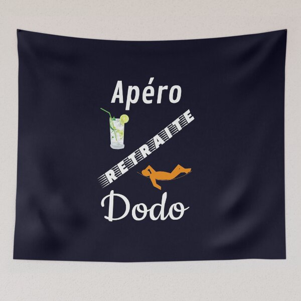 Item preview, aperitif retirement sleep humor funny fun funny navy blue background designed and sold by sex-sansbol.