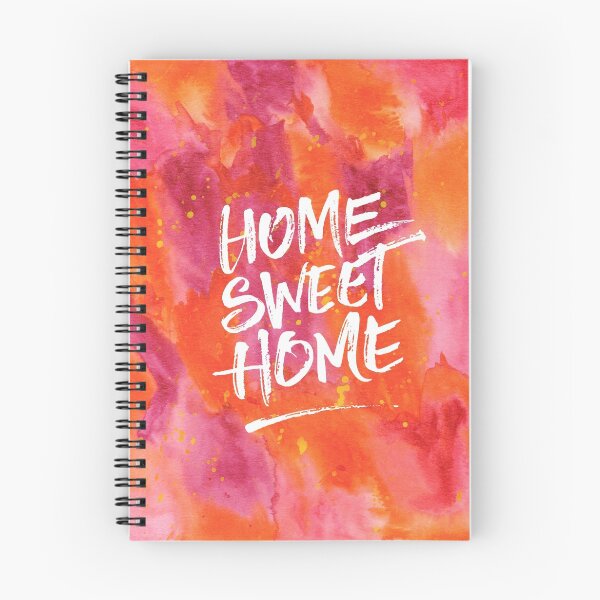 Item preview, Home Sweet Home Handpainted Abstract Watercolor Orange Pink Yellow designed and sold by Beverly Claire Kaiya.