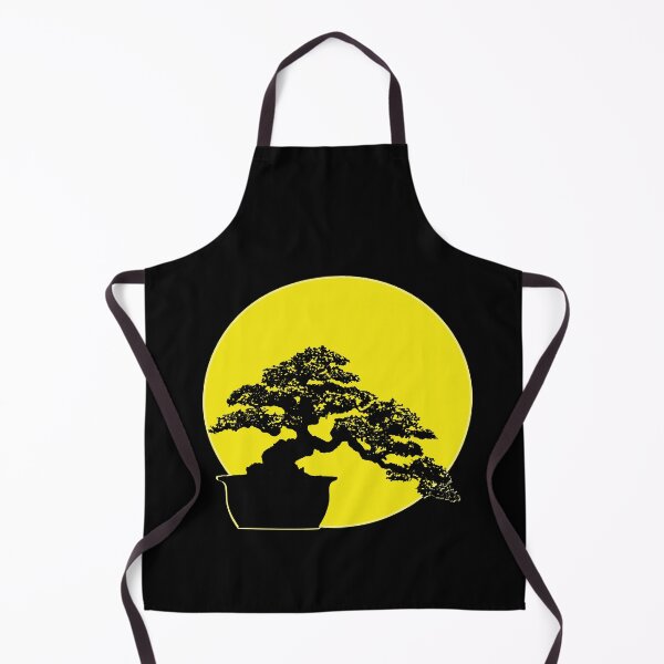 Item preview, Bonsai tree silhouette with yellow moon on background designed and sold by Pasan-hpmm.