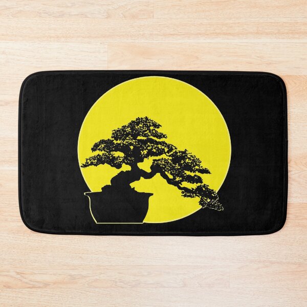 Item preview, Bonsai tree silhouette with yellow moon on background designed and sold by Pasan-hpmm.