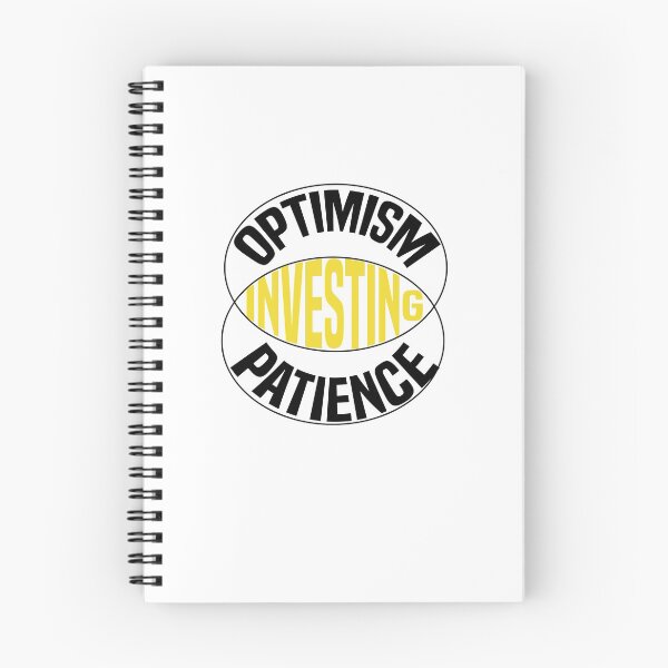 Item preview,  Investing is the intersection of optimism and patience  designed and sold by piscado.