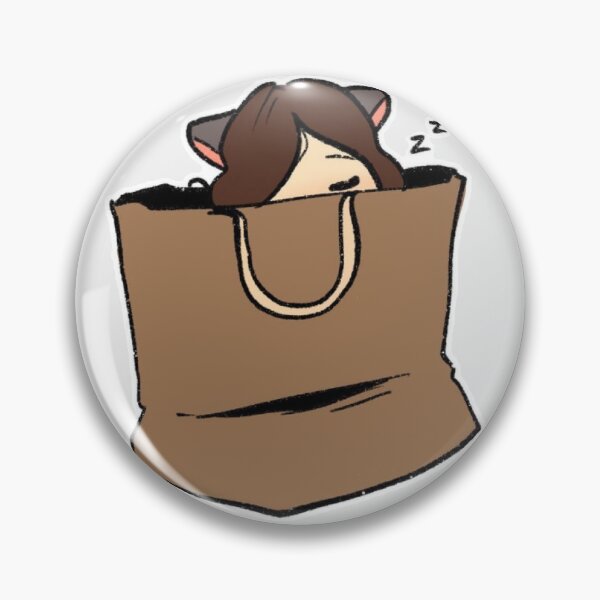 Item preview, sleepy cat in a paperbag designed and sold by scriblotisketch.