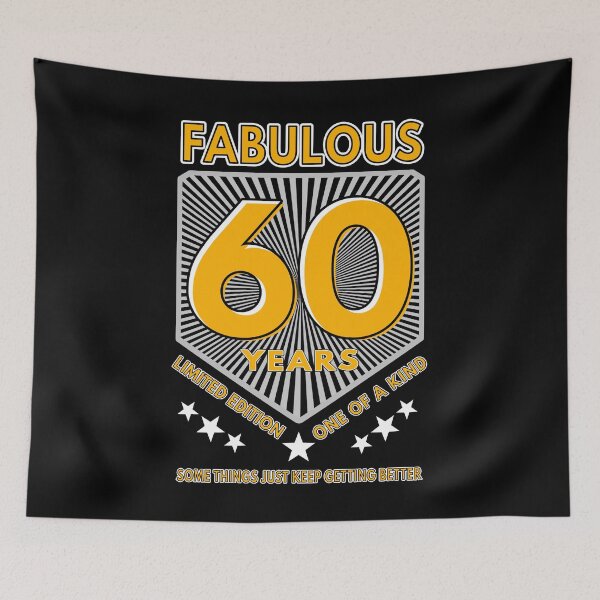 Item preview, 60 And Fabulous Birthday designed and sold by MoonsmileProd.