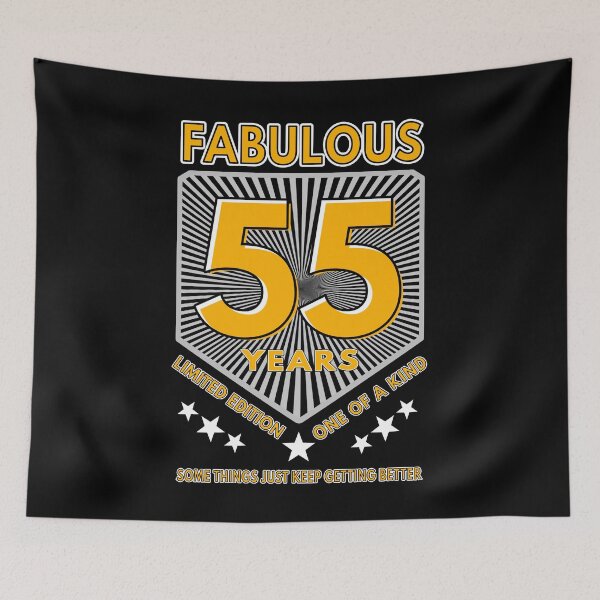 Item preview, 55 And Fabulous Birthday designed and sold by MoonsmileProd.