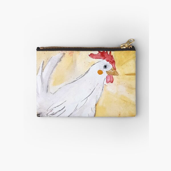 Item preview, Henhen the hen / poulpoule the white hen watercolor designed and sold by Joie-et-Poesie.
