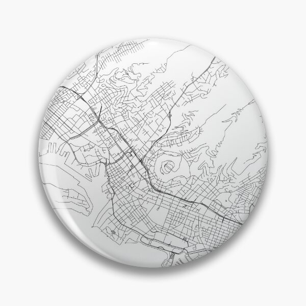 Item preview, Honolulu White Map designed and sold by multiplicitymap.