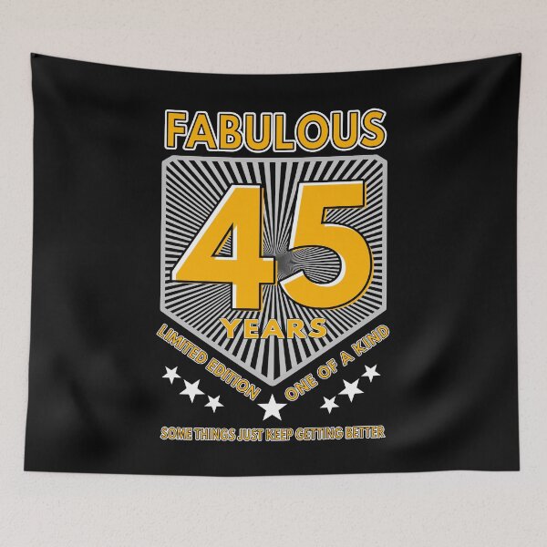 Item preview, 45 And Fabulous Birthday designed and sold by MoonsmileProd.