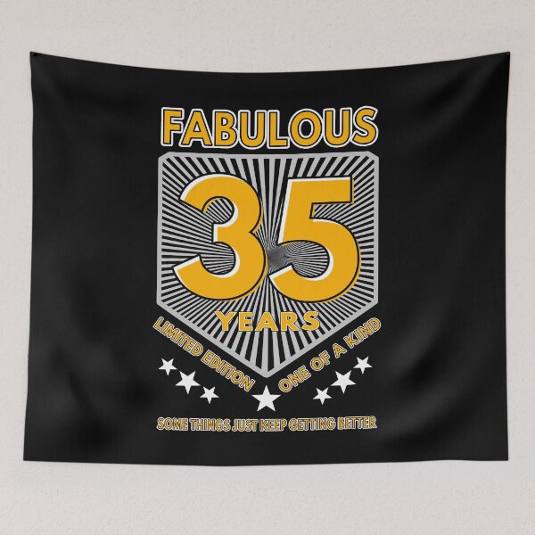 Item preview, 35 And Fabulous Birthday designed and sold by MoonsmileProd.
