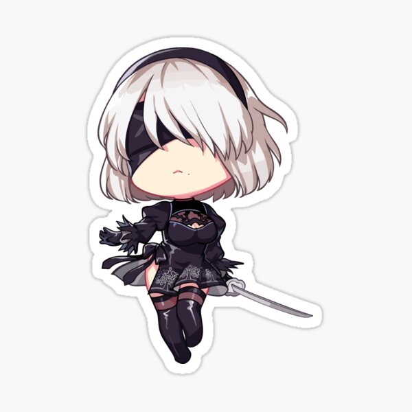 2B Chibi Sticker.