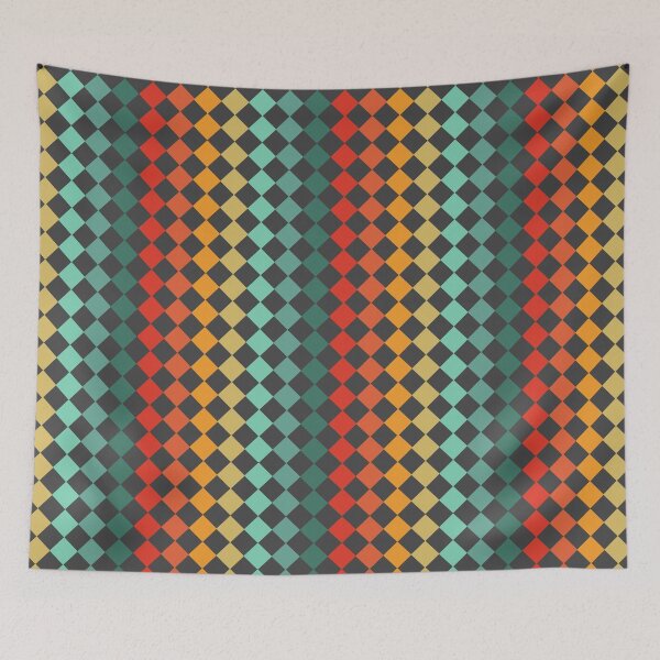 Item preview, CHECKERED PATTERN - VINTAGE SUNSET COLORS designed and sold by Cr1sV.