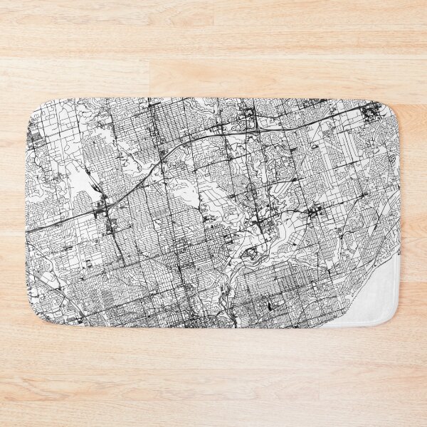 Item preview, Toronto White Map designed and sold by multiplicitymap.