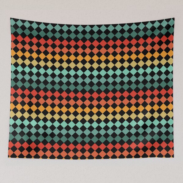 Item preview, CHECKERED PATTERN - VINTAGE SUNSET COLORS designed and sold by Cr1sV.
