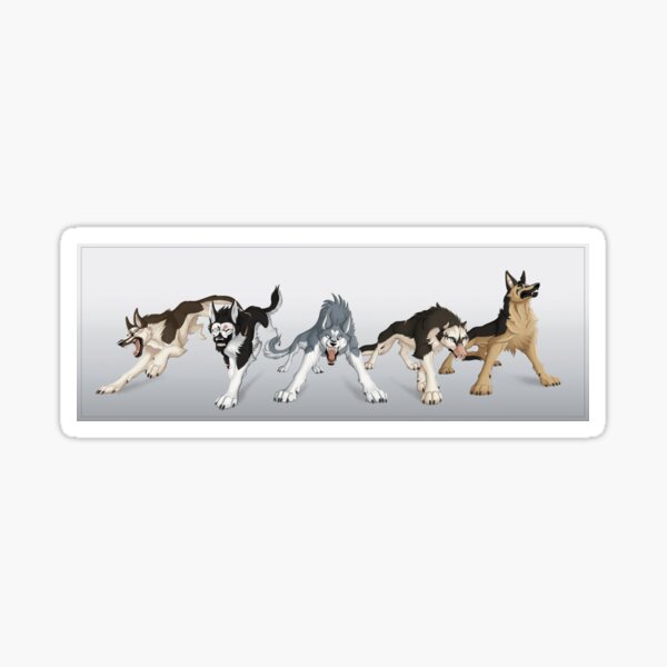 Ginga Densetsu Weed: Russian Dogs Sticker