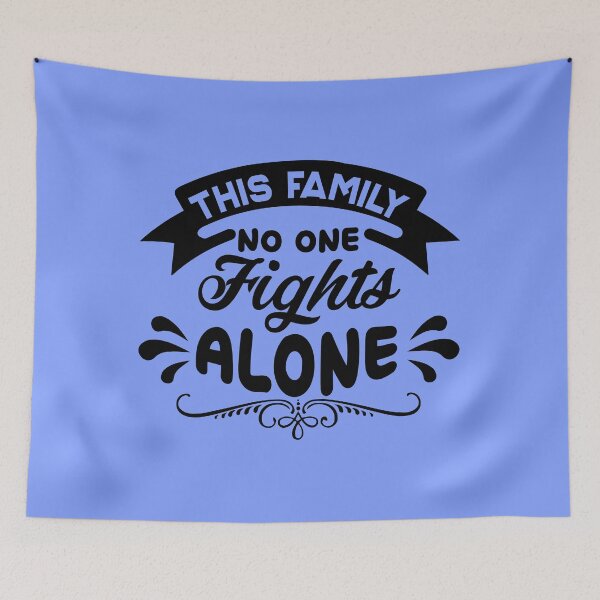 Item preview, In This Family No One Fights Alone Te Shart - Cancer Awareness designed and sold by FancyNation.