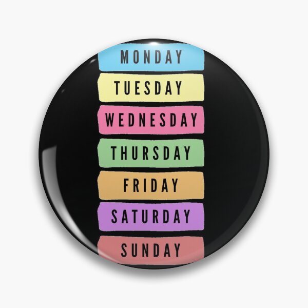 Item preview, Names of the week design designed and sold by Dreamofstyle7.