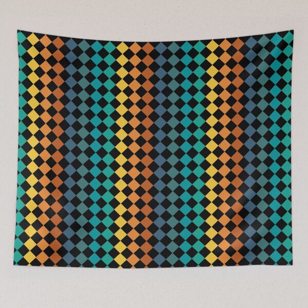 Item preview, CHECKERED PATTERN - VINTAGE SUNSET COLORS designed and sold by Cr1sV.