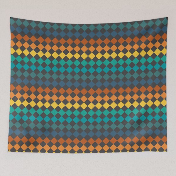 Item preview, CHECKERED PATTERN - VINTAGE SUNSET COLORS designed and sold by Cr1sV.