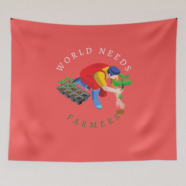 Item preview, WORLD NEEDS FARMERS designed and sold by Dioryy.