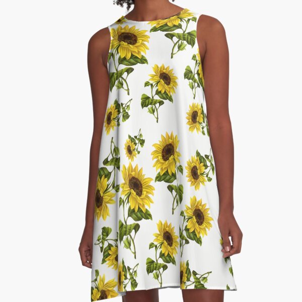 womens sunflower dress
