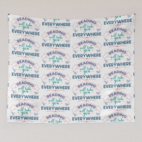 Item preview, Reading Will Take You Everywhere, pastel designed and sold by foramelie.