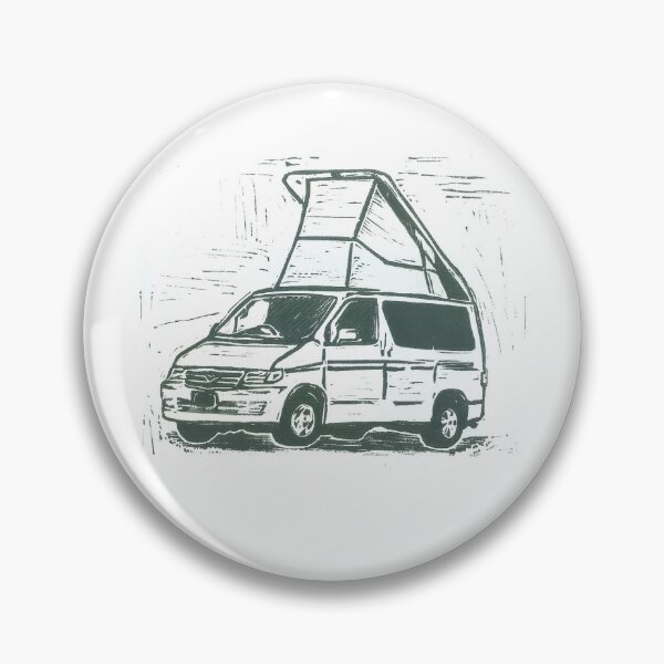 Item preview, Mazda Bongo Friendee Camper van Linocut designed and sold by INKIEFINGERS.