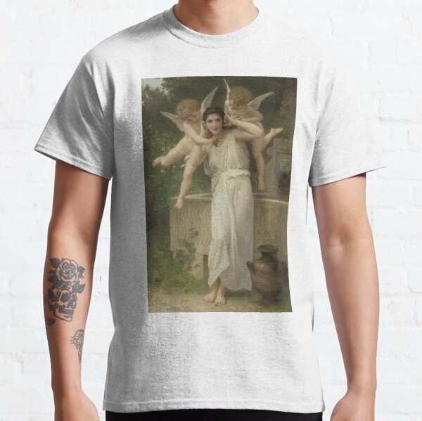 Realism Renaissance Famous Paintings: Youth, 1893, William-Adolphe Bouguereau Classic T-Shirt