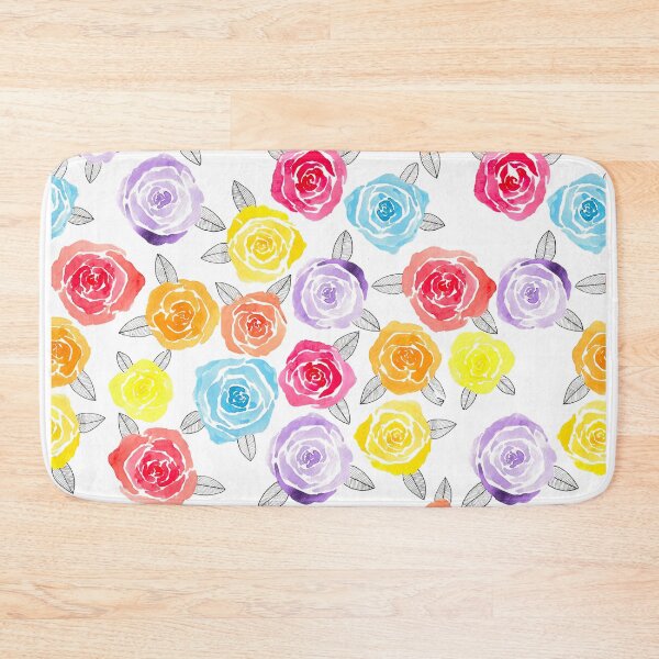 Item preview, Rainbow Watercolor Roses designed and sold by Kinasart.