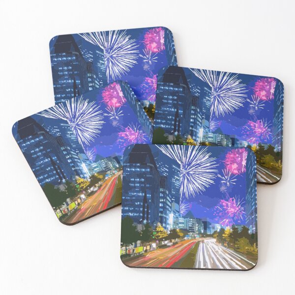 Item preview, Fireworks in town. designed and sold by Karine Dupras.