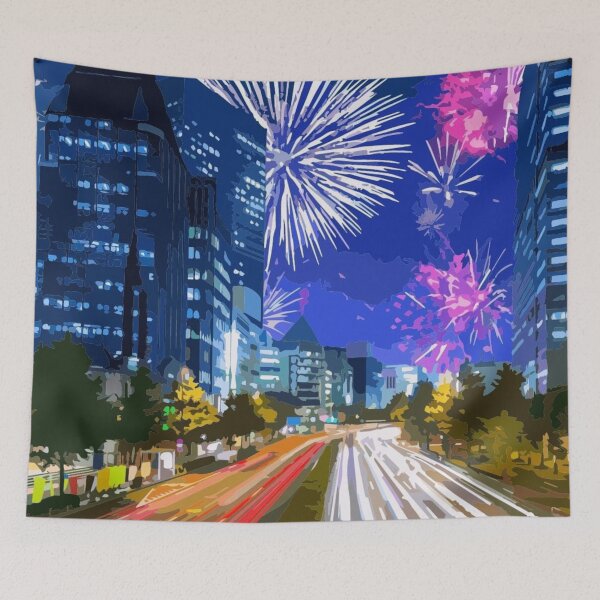 Item preview, Fireworks in town. designed and sold by Karine Dupras.