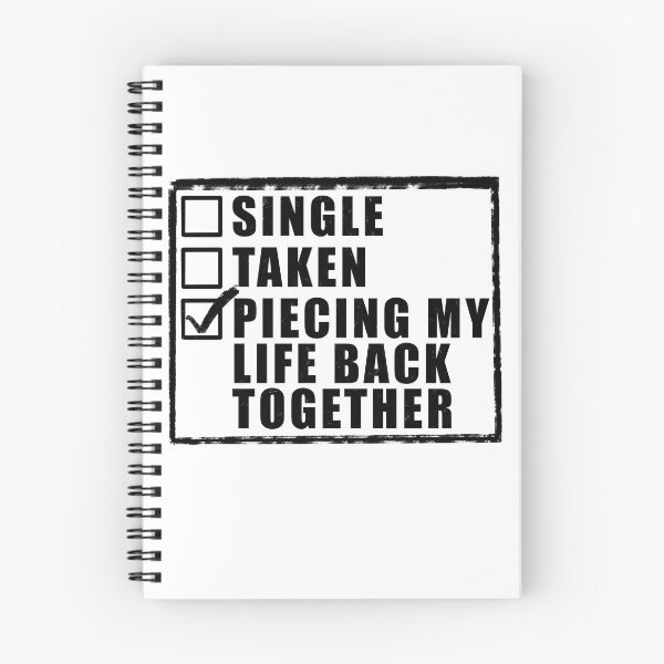 Item preview, Single Taken Piecing my life back together - White designed and sold by BusyMonkeys.
