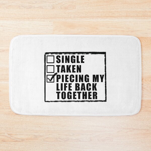 Item preview, Single Taken Piecing my life back together - White designed and sold by BusyMonkeys.