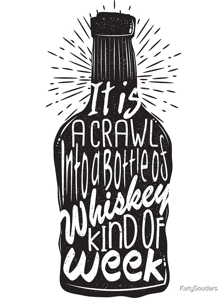 Thumbnail 2 of 2, Baby One-Piece, It is a Crawl into a Bottle of Whiskey Kind of Week designed and sold by KatySouders.