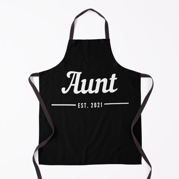 Item preview, Aunt. Established 2021. Text only design. White text. Cursive, script handwriting. Retro. designed and sold by JellyBeenzz.