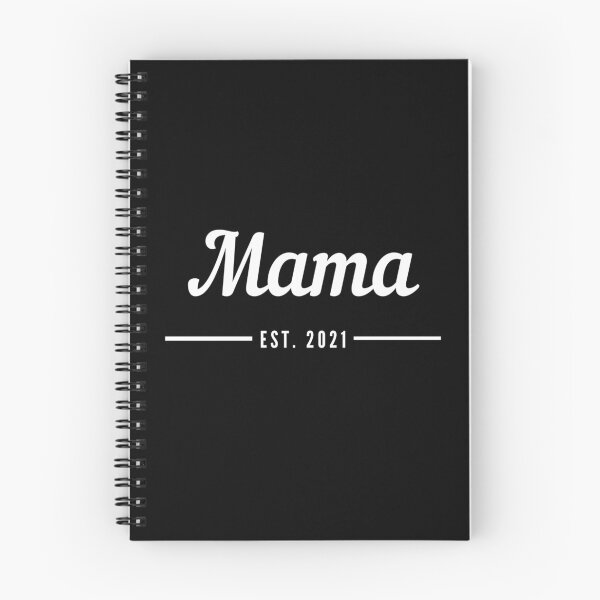 Item preview, Mama. Established 2021. Text only design. White text. Cursive, script handwriting. Retro. designed and sold by JellyBeenzz.
