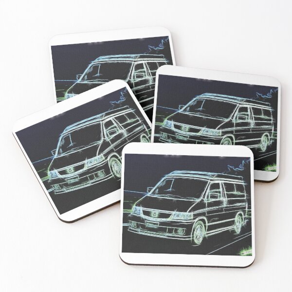 Item preview, Mazda Bongo Friendee Campervan Neon design designed and sold by INKIEFINGERS.