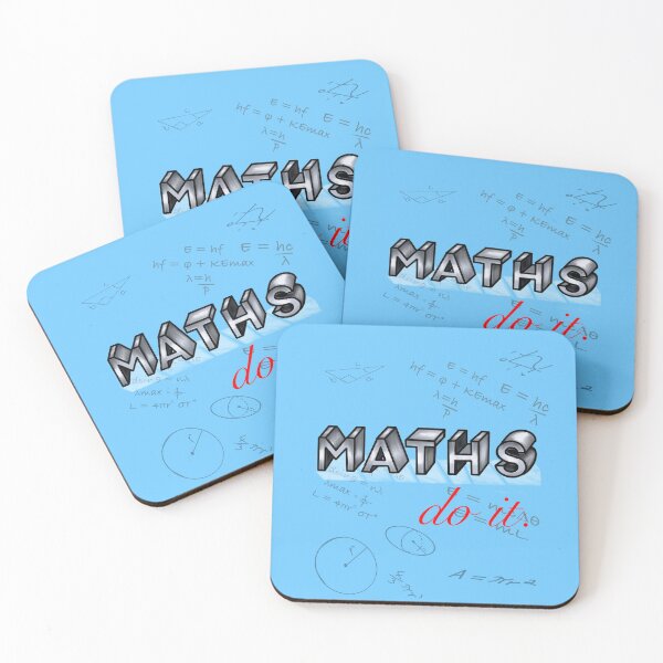 Item preview, Maths  - do the math- the  slogan maths, do it in 3d lettering designed and sold by Artonmytee.