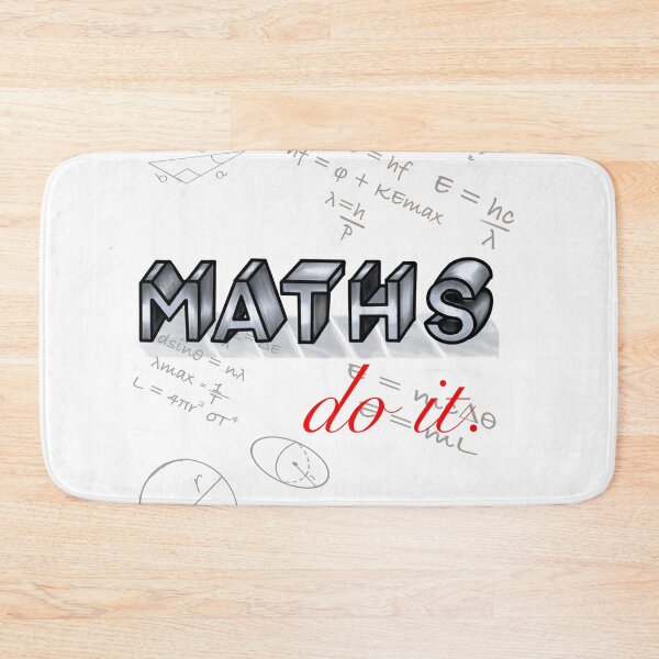 Item preview, Maths  - do the math- the  slogan maths, do it in 3d lettering designed and sold by Artonmytee.